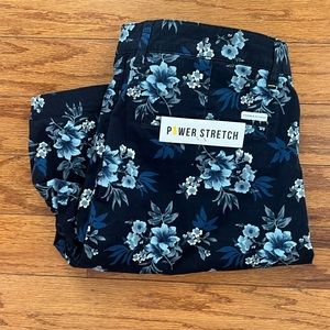 Men’s Denim & Flower Navy Floral Power Stretch Shorts